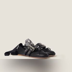 EUC Miu Miu - Nappa and calf leather ballerinas (size 39)
